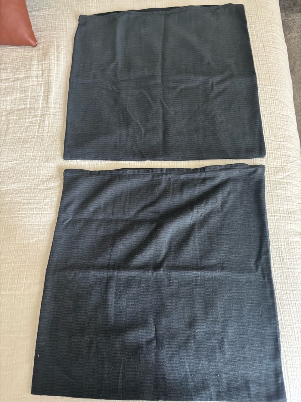 IKEA Black Pillow Shams Duo